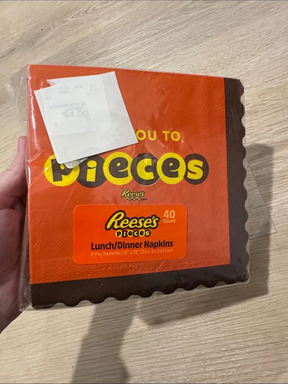 Hershey's Reese's Pieces 'Love You to Pieces' Party Napkins - pack of 40